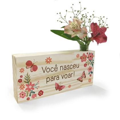 Imagem de Ripa Uno 20x9 Borboletas Personalizada -Fina Ideia