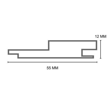 Imagem de Ripado Mdf 1,2x5,5cm Branco Eucatex 2,70 Metros