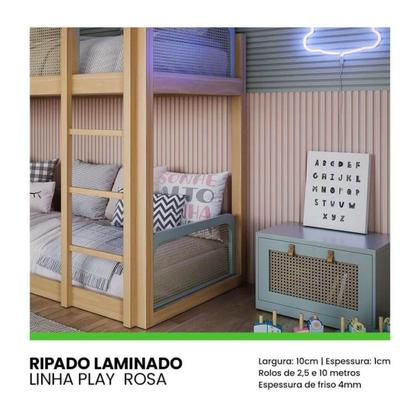 Imagem de Ripado Play Rosa 10x1 10m Meu Rodape Rpdol 02