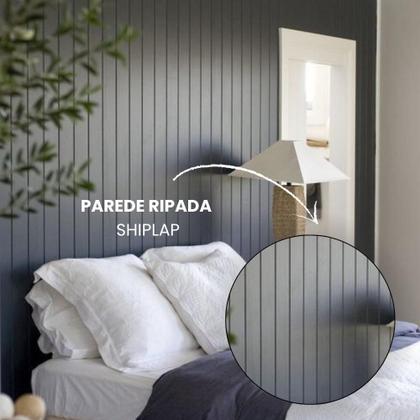 Imagem de Ripas Shiplap Kit Com 20 Und Mdf Cru Para Decorações 90x10
