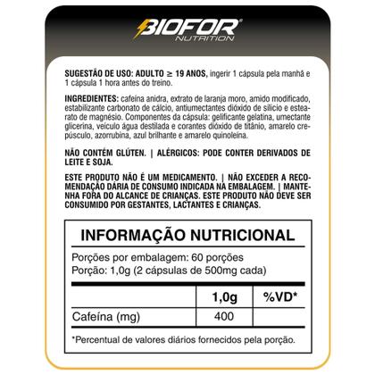 Imagem de Ripped Extreme 200mg Cafeína 120 Cápsulas - Biofor