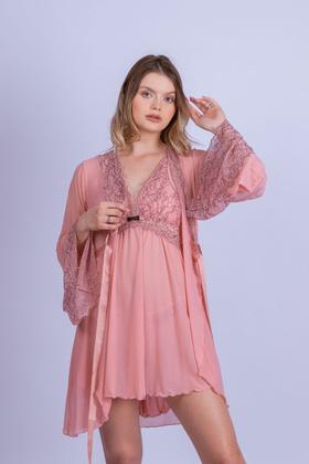 Imagem de Robe de Renda e Tule Curto - Stella Bernardi