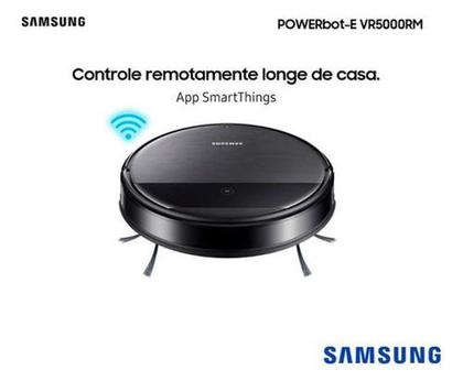 Imagem de Robô Aspirador 2 em 1 Samsung Preto VR5000RM Aspira e Passa Pano com Wi-Fi