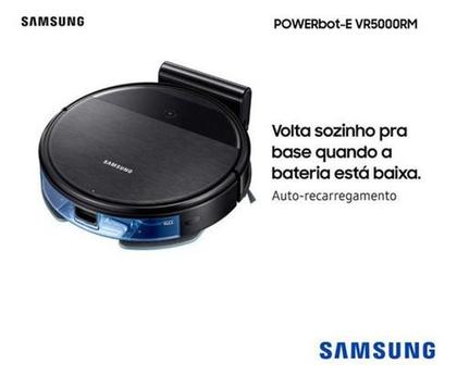 Imagem de Robô Aspirador 2 em 1 Samsung Preto VR5000RM Aspira e Passa Pano com Wi-Fi