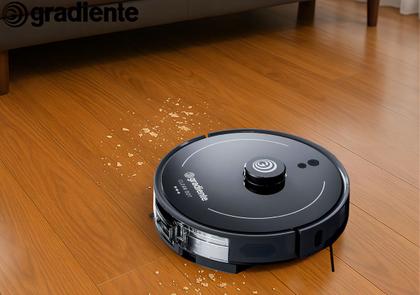 Imagem de Robô Aspirador Clean Bot Varre Aspira E Passa Pano Com Mapeamento 3 Em 1 Inteligente Pgar320 Gradiente Cor Preto