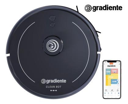 Imagem de Robô Aspirador Clean Bot Varre Aspira E Passa Pano Com Mapeamento 3 Em 1 Inteligente Pgar320 Gradiente Cor Preto