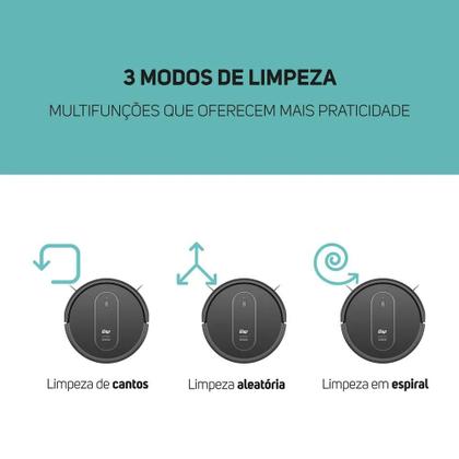 Imagem de Robô Aspirador Com Controle Wap Robot W400 Bivolt Varre E Passa Pano