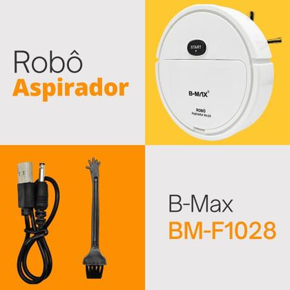 Imagem de Robo Aspirador de Pó Automático Branco B-Max BM-F1028