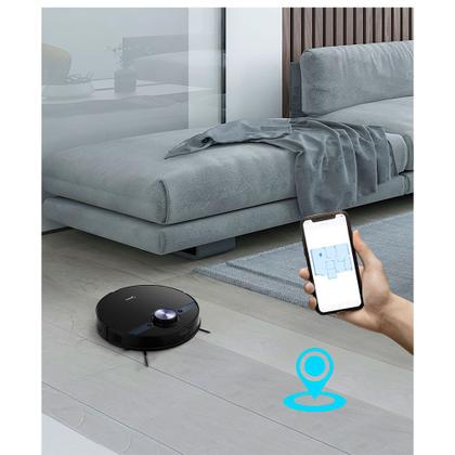 Imagem de Robô Aspirador de Pó ConnectLaser M7 Passa Pano Preto Midea