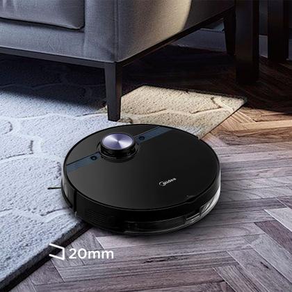 Imagem de Robô Aspirador de Pó ConnectLaser M7 Passa Pano Preto Midea