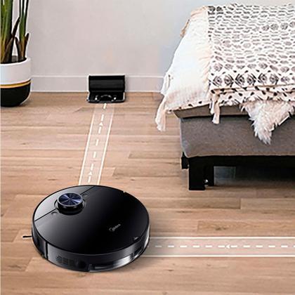Imagem de Robô Aspirador de Pó ConnectLaser M7 Passa Pano Preto Midea