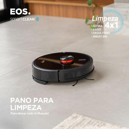 Imagem de Robô Aspirador de Pó Inteligente EOS Smart Self Clean Laser Map com Controle por Alexa e Google EAR03 220V