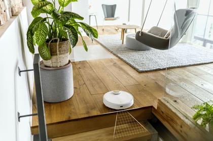 Imagem de Robô Aspirador de Pó Kärcher RCV 3 com Mapeamento Inteligente Aspira + Passa Pano Controle via Aplicativo Autonomia de 120 min