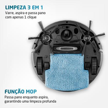 Imagem de Robô Aspirador de Pó Smart Clean Mondial RB-07 30w Vermelho com Preto