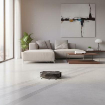 Imagem de Robo Aspirador De Po Succao Poeira Automatico Varre E Aspira