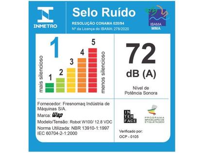 Imagem de Robô Aspirador de Pó Wap Robot W100 Preto  Bivolt