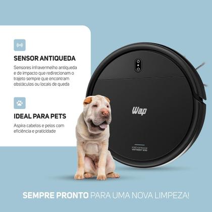 Imagem de Robô Aspirador De Pó Wap Robot W310 Preto Bivolt