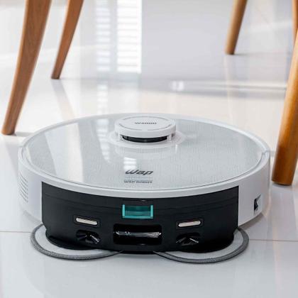 Imagem de Robô Aspirador de Pó WAP ROBOT W4000 Varre Passa Pano MOP Agenda Limpeza com Controle e APP 127V