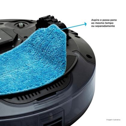 Imagem de Robô Aspirador e Passa Pano KABUM! smart 100 - 5 Modos de Limpeza, Sensor Anti-Queda, Base de Carregamento - Bivolt - Branco - KBSF005