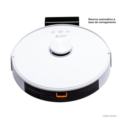 Imagem de Robô Aspirador e Passa Pano KABUM! smart 700 - 5 Modos de Limpeza, Mapeamento a Laser 3D, Base de Carregamento - Bivolt - Branco - KBSF006