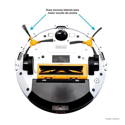 Imagem de Robô Aspirador e Passa Pano KABUM! smart 700 - 5 Modos de Limpeza, Mapeamento a Laser 3D, Base de Carregamento - Bivolt - Branco - KBSF006
