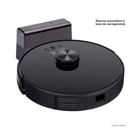 Imagem de Robô Aspirador e Passa Pano KABUM! smart 700 - 5 Modos de Limpeza, Mapeamento a Laser 3D, Base de Carregamento - Bivolt - Preto - KBSF003