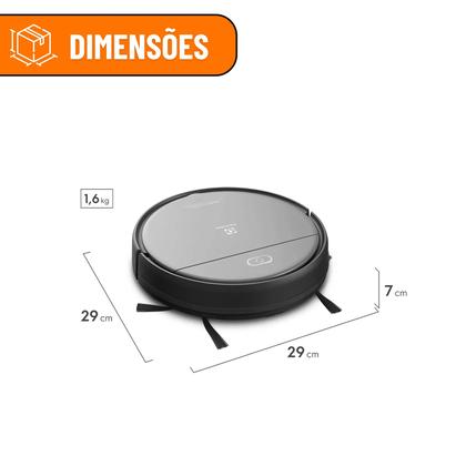 Imagem de Robô Aspirador Electrolux ERB20 Varre Aspira Passa Pano com Controle Remoto e Potencia de 40W
