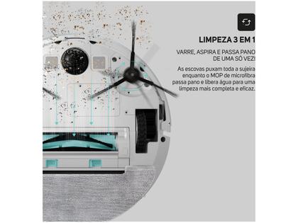 Imagem de Robô Aspirador Inteligente Wap Robot W1000 36W Wi-Fi compatível com Alexa