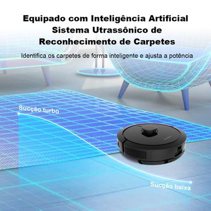 Imagem de Robô Aspirador Liectroux G7 Aspira e Passa Pano com Base Autolimpante