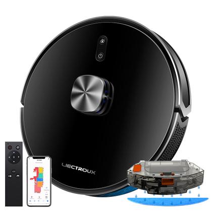 Imagem de Robô Aspirador Liectroux XR500 Pro  Aspira e Passa Pano em Simultâneo, Com Aplicativo, Bivolt, Mapeamento Inteligente e Salva os Mapas