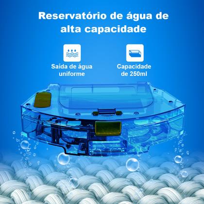 Imagem de Robô Aspirador Liectroux XR500 Pro  Aspira e Passa Pano em Simultâneo, Com Aplicativo, Bivolt, Mapeamento Inteligente e Salva os Mapas