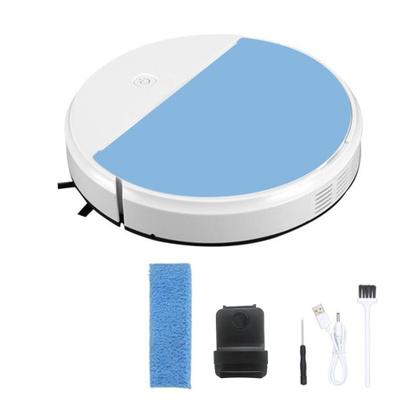 Imagem de Robo Aspirador Passa Pano Luz Ultravioleta Vassoura USB  Inteligente Automatico Limpeza Faxina Poeira Casa Arrumaçao Anti Queda Anti Colisao