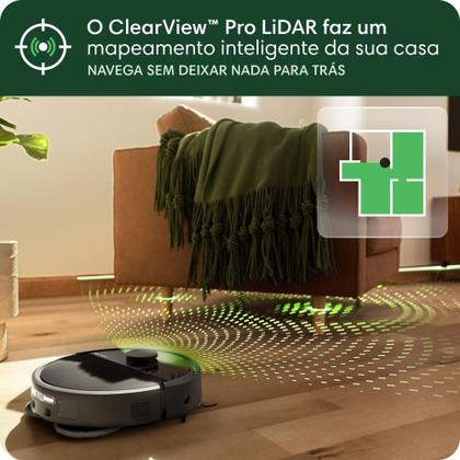 Robô Aspirador Roomba 505+ Combo, com Base AutoWash Dock, Aspira e