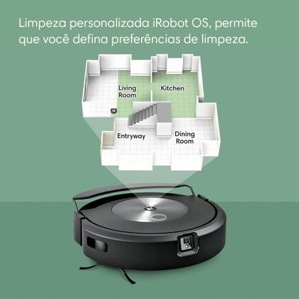 Robô Aspirador Roomba Combo J7 iRobot 2 em 1 Aspira e Passa Pano