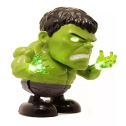 Imagem de Robô Boneco Dançarino e Relógio digital infantil Hulk - SMACTUDO