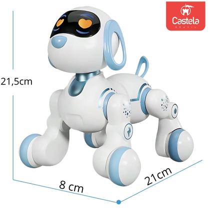 Imagem de  Robô Cachorro De Controle Remoto Azul Com Led - Castela