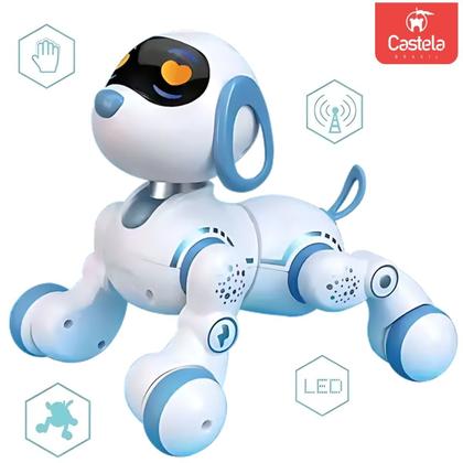 Imagem de  Robô Cachorro De Controle Remoto Azul Com Led - Castela