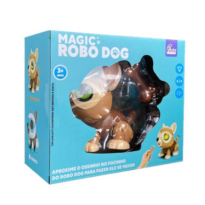 Imagem de Robô Cachorro Eletrônico Com Sensor Magic Robô Dog Luz e Som