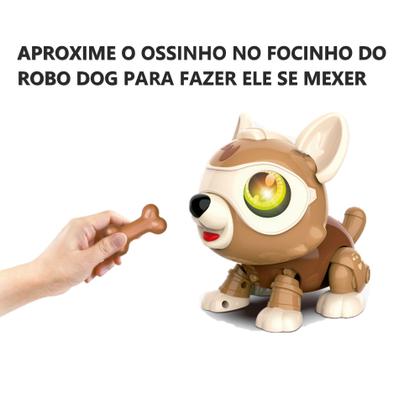 Imagem de Robô Cachorro Eletrônico Com Sensor Magic Robô Dog Luz e Som