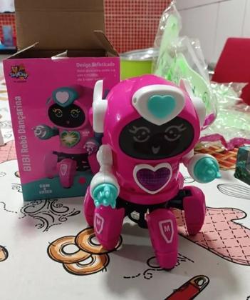 Imagem de Robô cor Rosa Lady Face Digital Infantil Dançante Som Luz Menina - Enviamos no mesmo dia