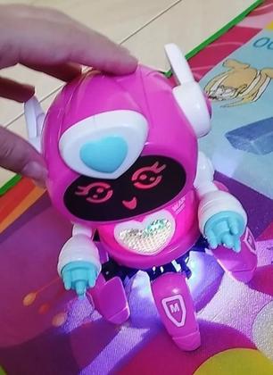 Imagem de Robô cor Rosa Lady Face Digital Infantil Dançante Som Luz Menina - Enviamos no mesmo dia