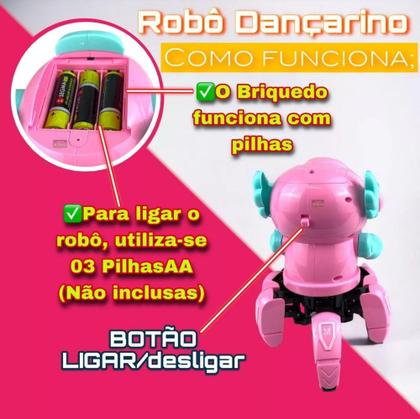 Imagem de Robô cor Rosa Lady Face Digital Infantil Dançante Som Luz Menina - Enviamos no mesmo dia