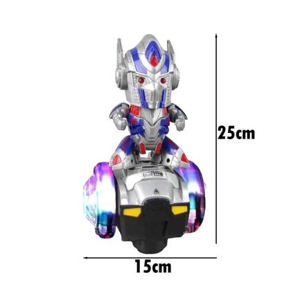 Imagem de Robo Dançarino Brinquedo Musical Emite Luzes 3d Gira Dança