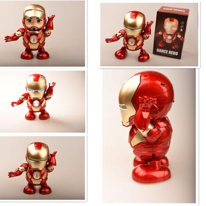Imagem de Robô Dançarino Homem De Ferro Super Herói Musical Educativo