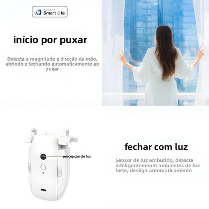 Imagem de Robô De Cortina Inteligente Com Controle Por Voz WiFi, Alexa, Google E Siri, Capacidade De Carga De