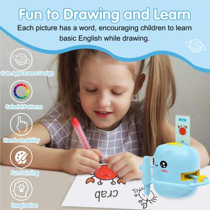 Imagem de Robô de Desenho Interativo ERYMCS - Educacional para Crianças de 5 a 10 Anos