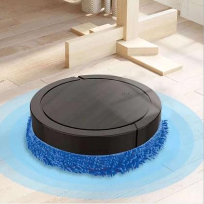 Imagem de Robô Esfregão Automático Recarregável Mop Preto