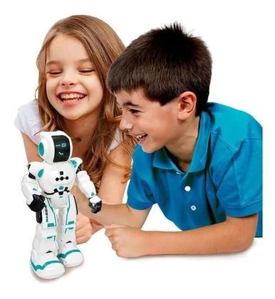 Imagem de Robô Hi-Tech Robbie Xtrem Bots Controle Remoto - 50 Ações  Led Facial 20 expressões , Controle por gestos ,USB, Som  - Fun