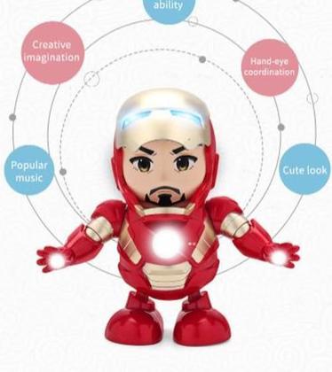 Imagem de Robo Homem Ferro Tony Stark Brinquedo Dança Presente Criança