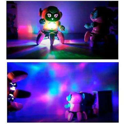 Imagem de Robô Lady Face Digital Dançante com Luz e Som Art Brink